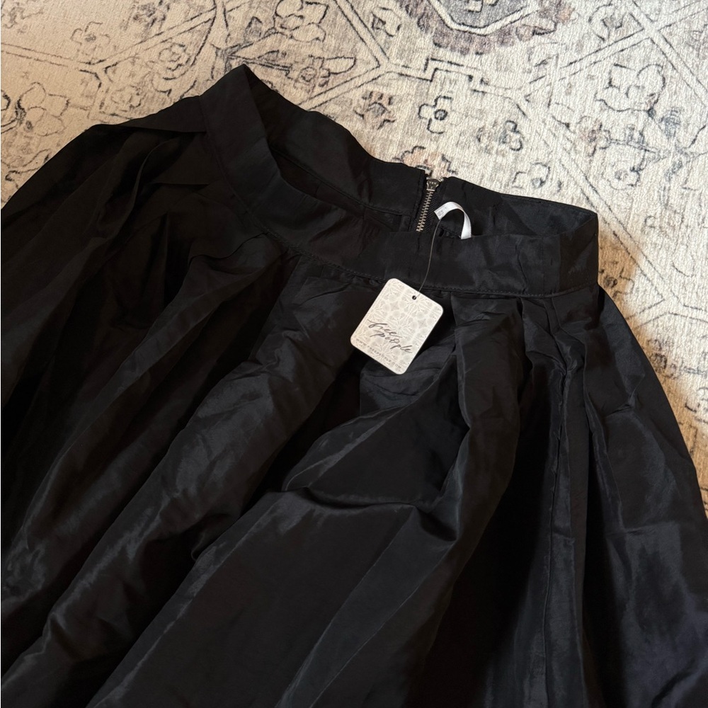 Free People Elegant Black A-Line Skirt - Picture 2 of 2